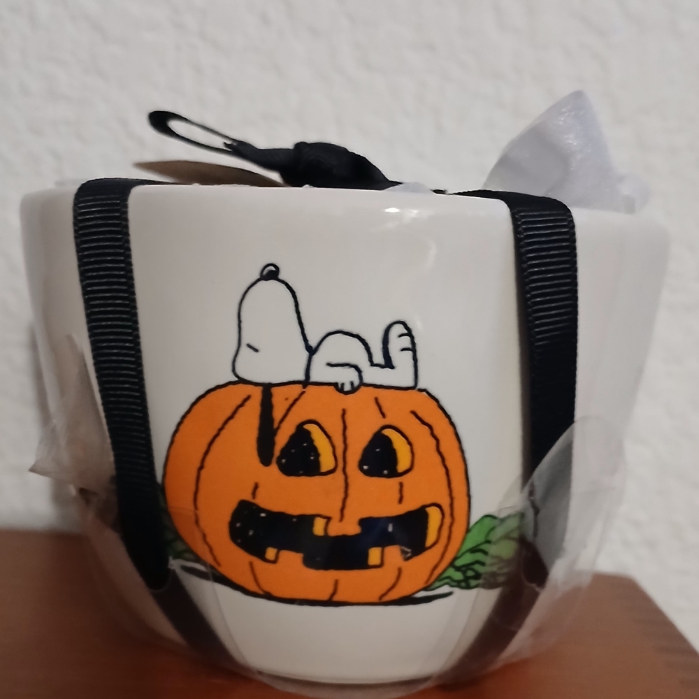 Peanuts Orange and White Snoopy Halloween Measuring Cups
